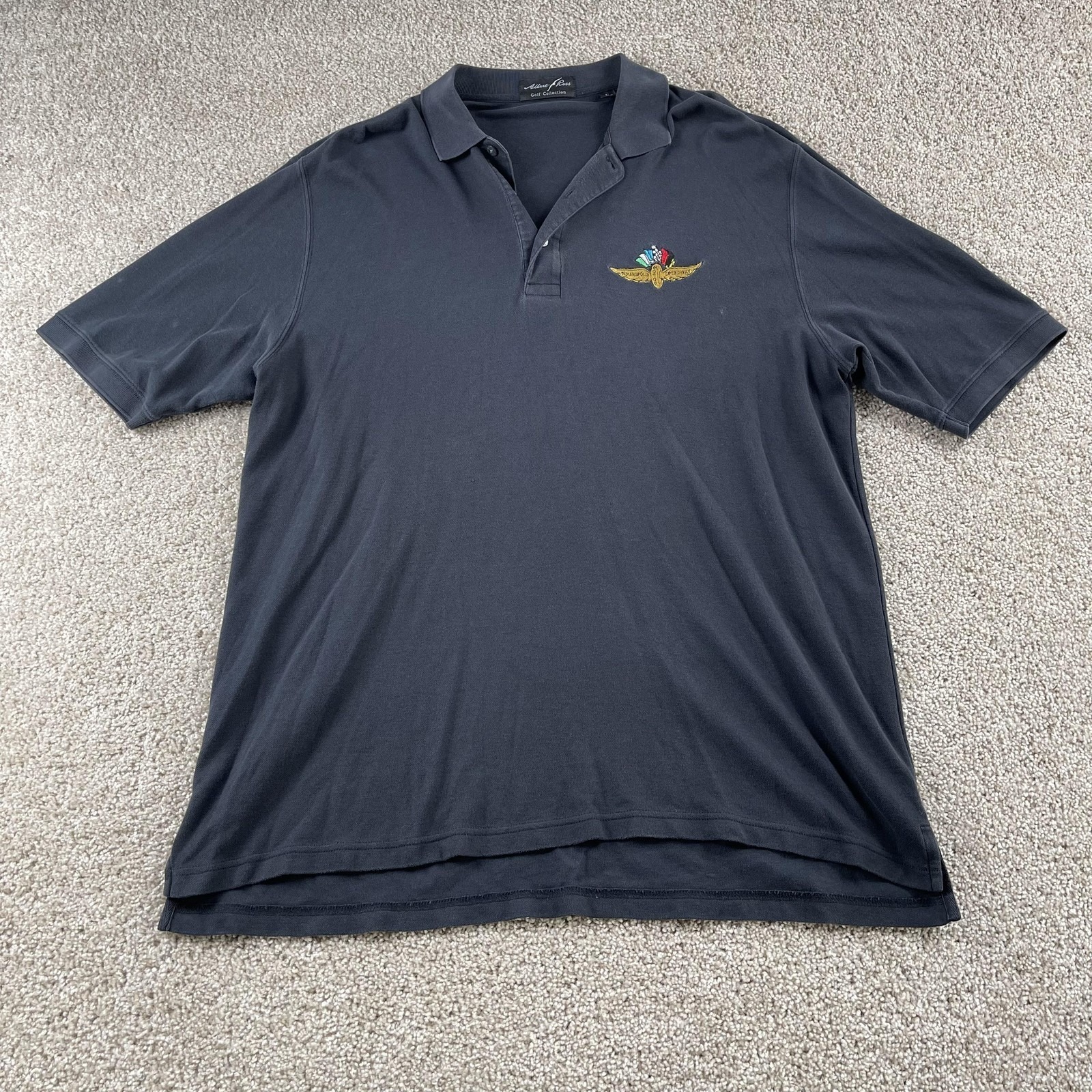Y2k Indianapolis Motor Speedway Shirt Polo Mens Large Indycar Racing Albert Ross